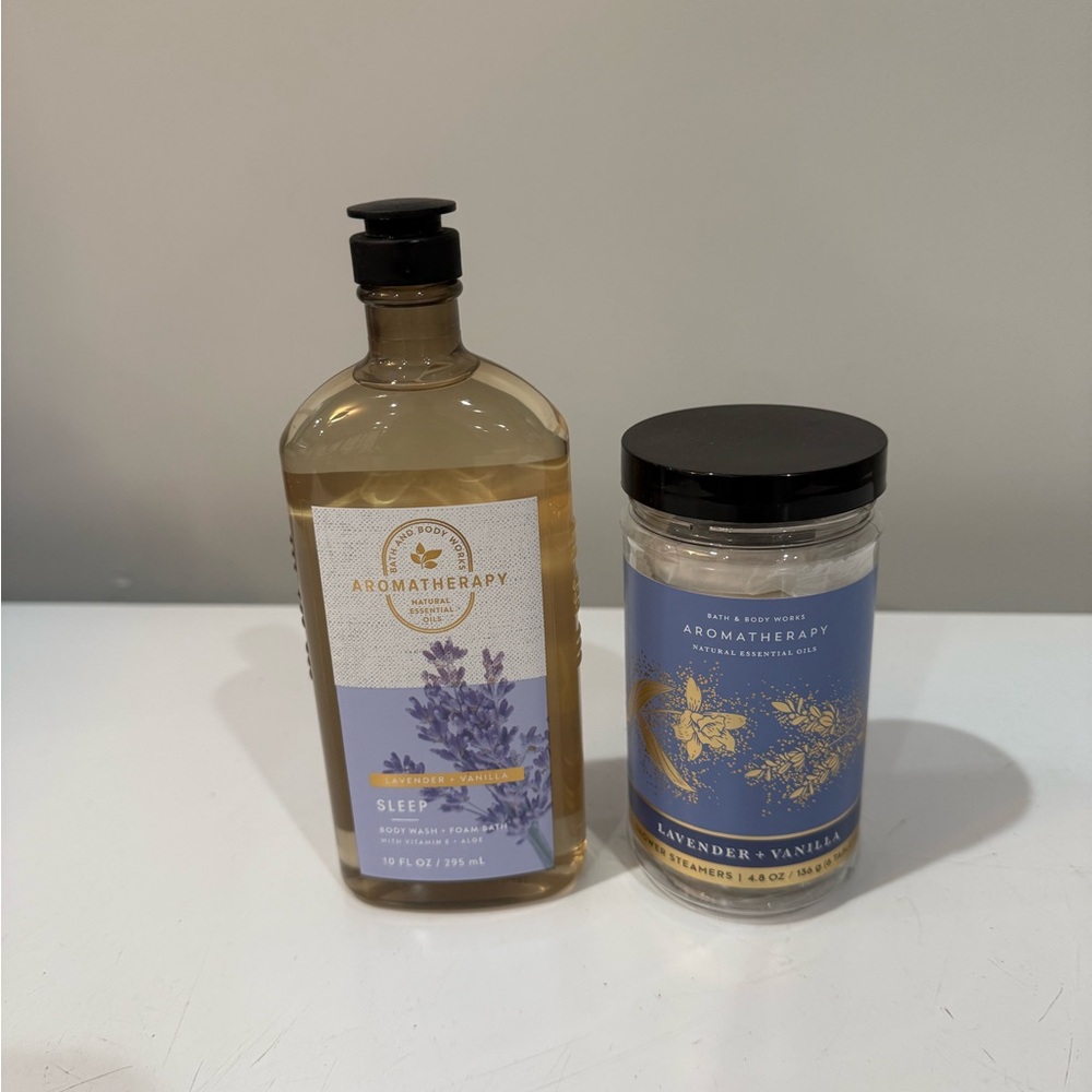 NEW -  Bath and Body Works Aromatherapy Lavender + Vanilla Bundle ~